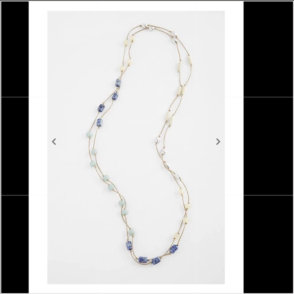J.Jill coastal color semiprecious station necklace